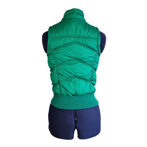 Aeropostale Green Puffer Vest Women's Size X Small - Picture 3 of 5